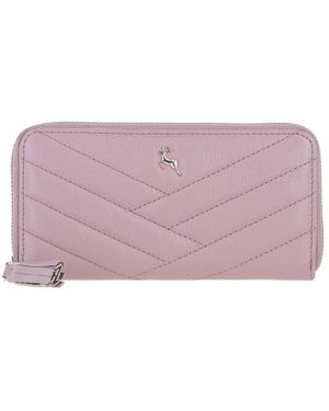 Ashwood Leather 'Seraphina' Real Purse With Rfid-Protection - Purple