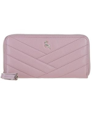 Ashwood Leather 'Seraphina' Real Purse With Rfid-Protection - Purple