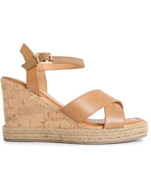 Sole Ldn Brita Wedge Sandals - Metallic