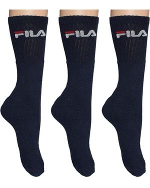 Fila Pack Of 3 And High-Top Socks F9505 - Blue