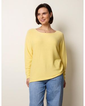 Blue Vanilla Round Neck Jumper - Yellow