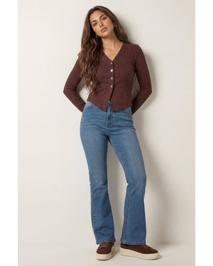 Urban Bliss Boot Cut Jean Mid - Blue