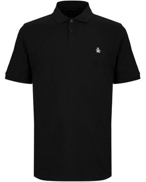 Original Penguin Embroidered Logo Polo Shirt Cotton - Black
