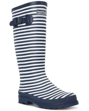 Regatta Fairweath Rain Boots With Lug Sole - Blue