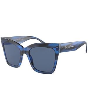 Giorgio Armani Sunglasses 52/19/145 Mm Acetate - Blue