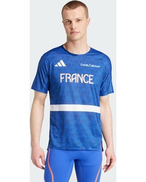 adidas Originals Team France Athletisme Tee - Blue
