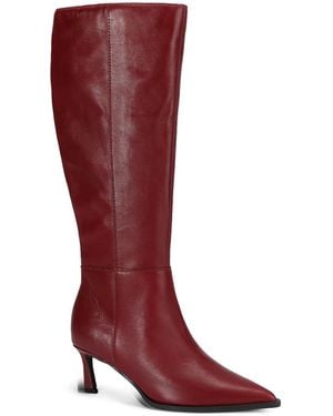 Steve Madden Leather Lucid Boots - Red