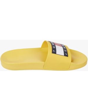 Tommy Hilfiger Tj Pool Slides Warm - Yellow