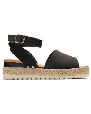 V.Gan Vegan Dragon Espadrille Sandals - Black
