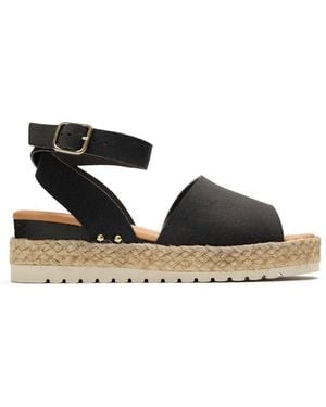 V.Gan Vegan Dragon Espadrille Sandals - Black