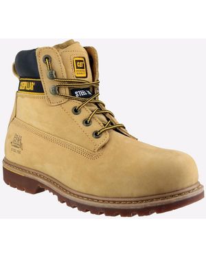 Caterpillar Safety Holton S3 Boot Leather - Black
