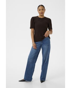 Kaffe T-Shirt Kanatasha T-Shirt Tight Fit - Blauw