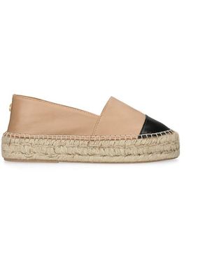 Carvela Kurt Geiger Leather Siesta Espadrilles - Natural