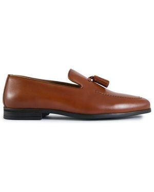 Walk London Ischia Tassel Shoes - Brown