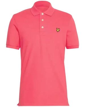 Lyle & Scott Electric Plain Polo Shirt Cotton - Pink