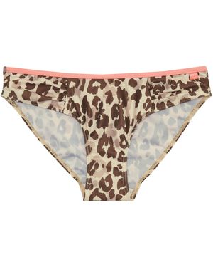 Regatta Ladies Aceana Leopard Print Bikini Bottoms - White