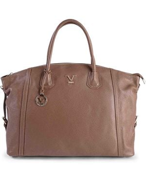 Versace 19.69 Abbigliamento Sportivo V Handbag Ce01 Dollaro Cuoio - Brown