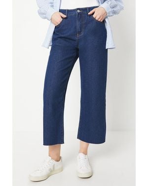 PRINCIPLES Petite 7/8 Wide Leg Jean - Blue