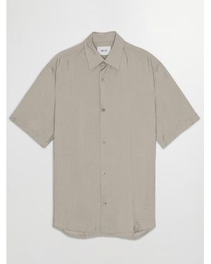 NN07 Fog Freddy Lightweight Short Sleeve Shirt - Grey