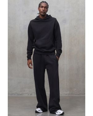 BoohooMAN Straight Leg Premium 480Gsm Jogger - Blue