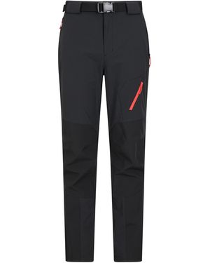 Mountain Warehouse Trekking Trousers Water Resistant Sun Protection Stretchy Trousers Polyamide - Blue