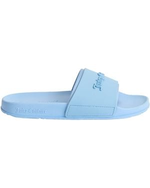Juicy Couture Ladies Embossed Sliders (Dusky) - Blue