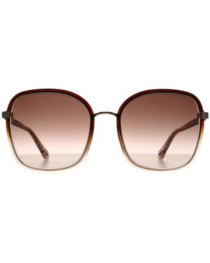 Chloé Chloé Square Crystal Light Gradient With Mirror Ch0031S - Brown