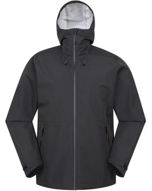 Mountain Warehouse Hill Packable Waterproof Jacket - Grey
