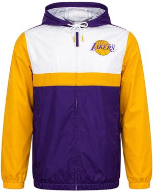 Mitchell & Ness Nba Los Angeles Lakers Margin Of Victory Jacket - Blue