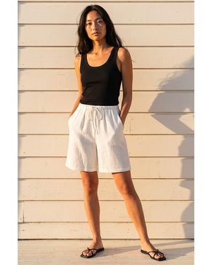 Roman Petite Drawstring Shorts - Natural