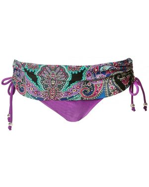 Pour Moi Sumatra Fold Bikini Brief Multi - Purple