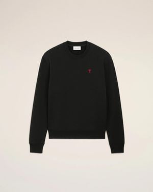 Ami Paris Paris Sweatshirt Cotton - Black