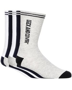 Duck and Cover Juble Sports Socks (Pack Of 5) - Black
