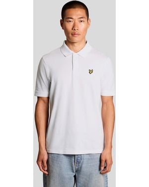 Lyle & Scott Jacquard Tipped Polo Shirt - White