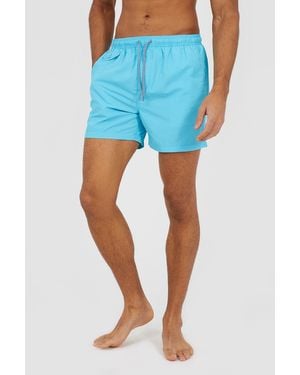 Brave Soul Elasticated Swimshorts - Blue