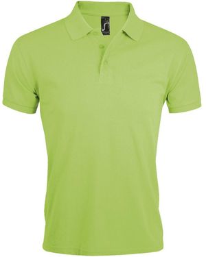 Sol's Prime Pique Plain Short Sleeve Polo Shirt (Apple) - Green