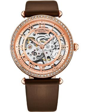 Stuhrling Luxe Automatic 4022 38Mm Skeleton - Metallic