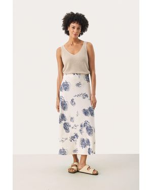 Part Two Rok Regular Fit Oceana Stunning Flower Print Multicolour - Wit
