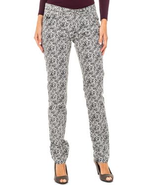 La Martina Long Floral Design Trousers Lwt004 - Black
