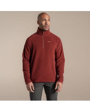 Craghoppers Corey Vi Half Zip Micro Fleece Midlayer Top Cma1287 - Red