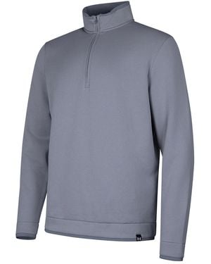 Under Armour Quarter Zip Fleece Top (Steel) - Blue
