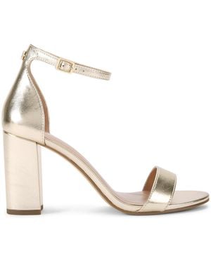 Carvela Kurt Geiger Capo Block Heel Sandals - Metallic