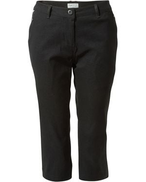 Craghoppers Ladies Kiwi Pro Ii Cropped Trousers - Black