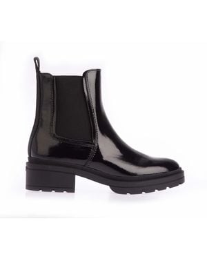 Rocket Dog Iggie Patent Chelsea Boots - Black