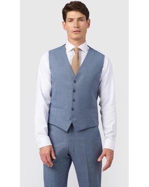 Racing Green Airforce Suit Waistcoat - Blue