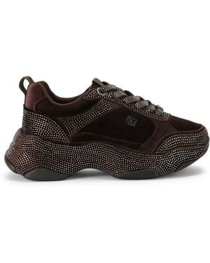 KG by Kurt Geiger Velvet Lust Trainers - Black