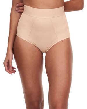 Chantelle Smooth Lines Support High Waisted Brief - Natural