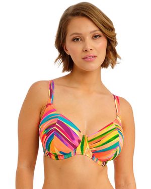 Freya As207802 San Antonio Underwired Plunge Bikini Top - Blue