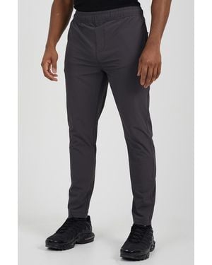 Brave Soul Elasticated Waist Ripstop Trousers - Black