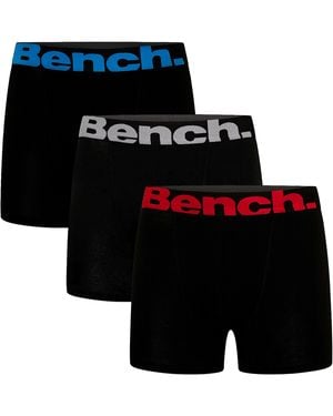 Bench 3 Pack Cotton Boxers Underwear - Black
